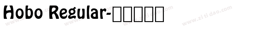 Hobo Regular字体转换